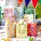 24 Pieces Easter Gift Bags Bulk, Easter Party Bags Supplies, Easter Paper Bags with Handles, Bunny Paper Cookie Candy Treat Goodie Bags for Easter Kids Boys Girls Birthday Party Favors Gift Wrapping
